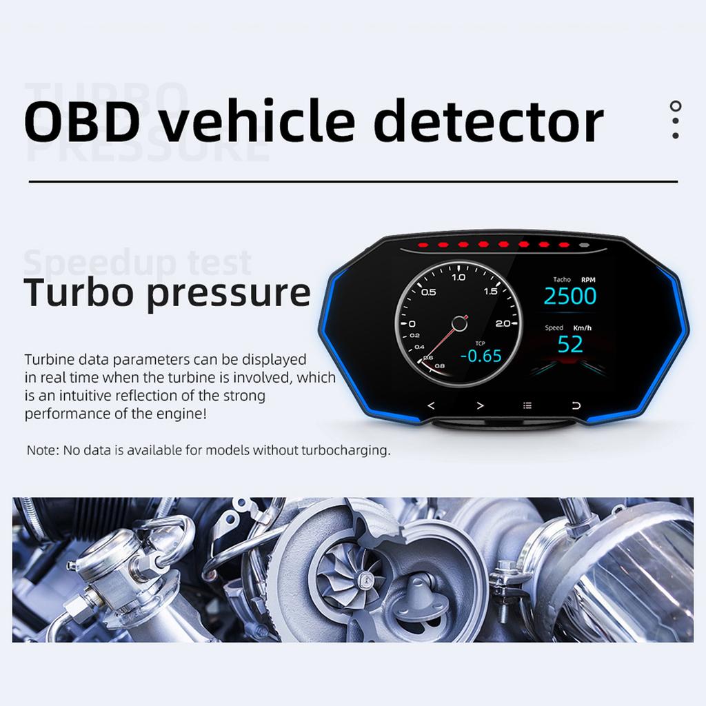HighDefinition HUD Car Head Up Display Overspeed Alarm Speedometer GPSHUD Digital Gauges Auto Fatigue Driving Reminder