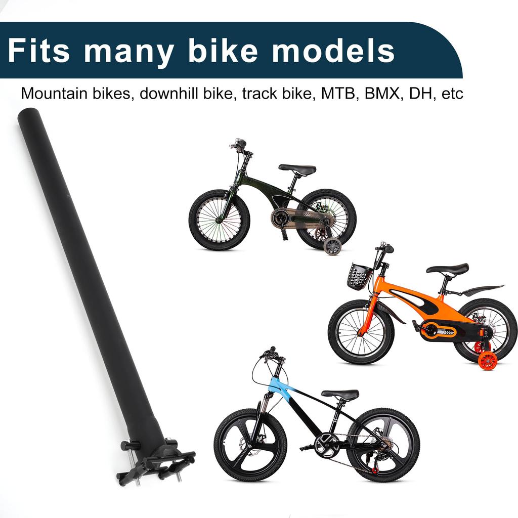 TUCKBOLD Leichte Fahrradsattelstütze/Sattelstange Sitzrohr, 31,8x500mm, Kohlefaser, Mattschwarz, 1 Stück