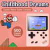 Portable Mini Handheld Video Game Console 8 Bit 3.0 Inch Color Lcd Kids Color Game Player 500 In 1 Games Single Player Version