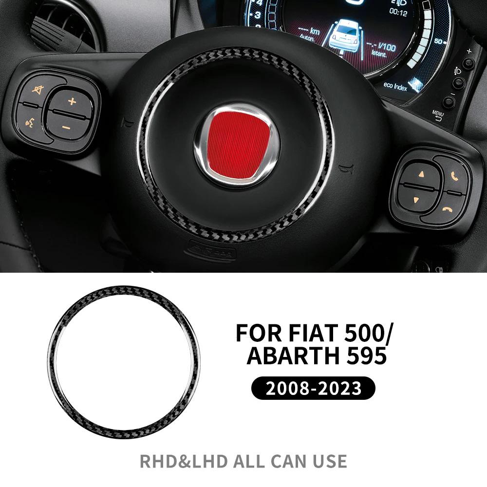 Real Hard Carbon Fiber Sticker For Fiat 500 Abarth 595 695 2008-2014 2015 2016 2017 2018 2019 2020 2025 2025 2025 Car Interior