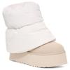 UGG Klassische Mini Dipper Puffer Weiße Keramik Damen Sneaker Creme 1158275-WCRM