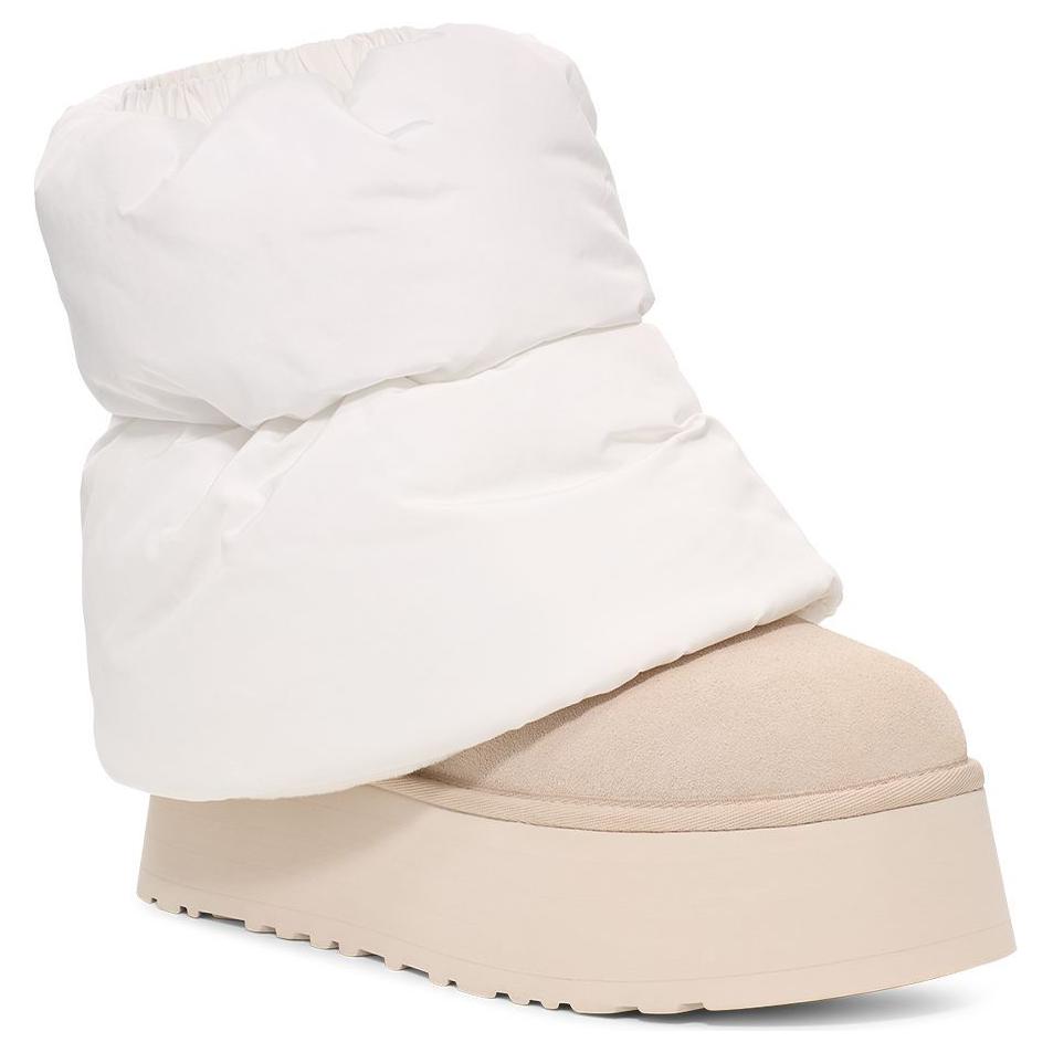 UGG Klassische Mini Dipper Puffer Weiße Keramik Damen Sneaker Creme 1158275-WCRM
