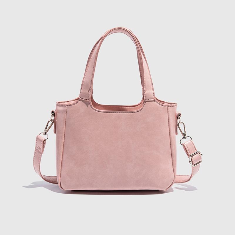 

Bucket bag women s new spring and summer large-capacity commuter shoulder bag portable vegetable basket bag messenger bag tide розовый