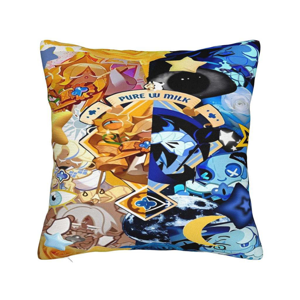 Cookie Run Kingdom Printed Pillowcase Cushion Cover anime cartoon Pillow Covers New Style Home Decorations Zippered Multi Size