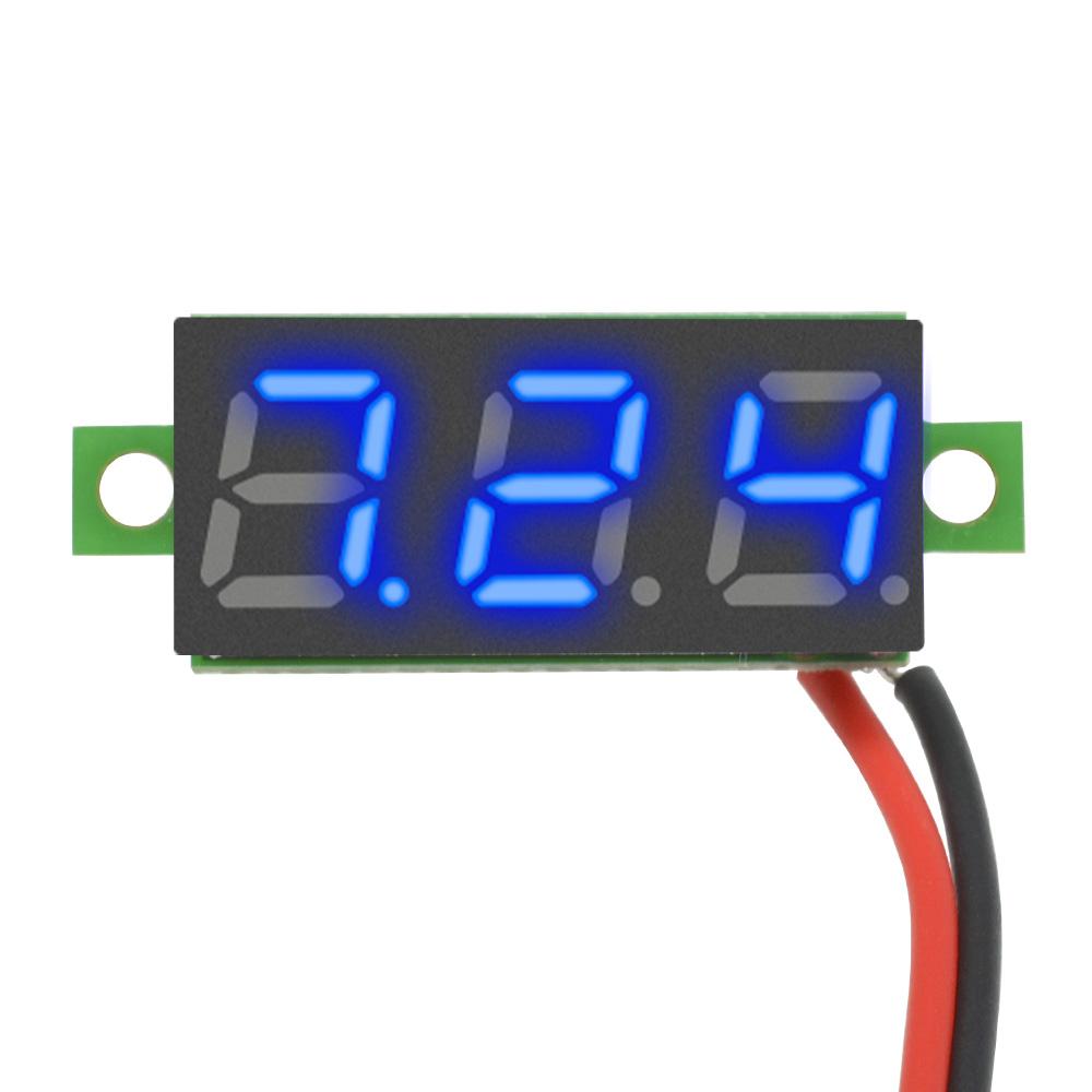 0.28 Inch DC 2.5-30V Mini LED Digital Voltmeter Voltage Meter Panel 2 Wire Car Motocycle Electric Volt Tester 5V 12V 24V