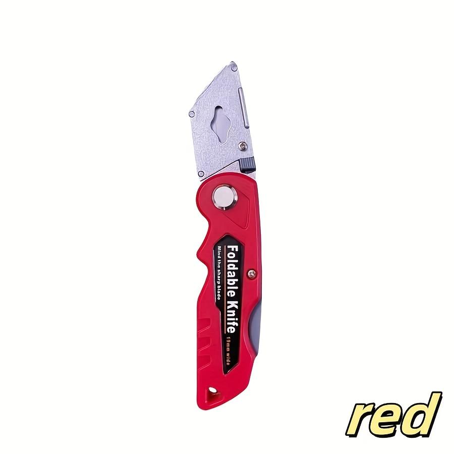 

Прочный складной держатель для ножей - Черный, Съемные и сменные лезвия (Лезвия в комплект не входят), Легко носить с собой, незаменимо для дома и улицы