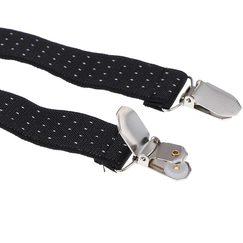 1Pair Mens Shirt Stays Garters Military Holder Non-Slip Clamps Leg Suspenders