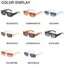 Vintage Rechteckige Sonnenbrille Damen Mode nicht-polarisiert Quadratisch Kleiner Rahmen Spiegel Sonnenbrille Einteilige Sonnenbrille Weiblich