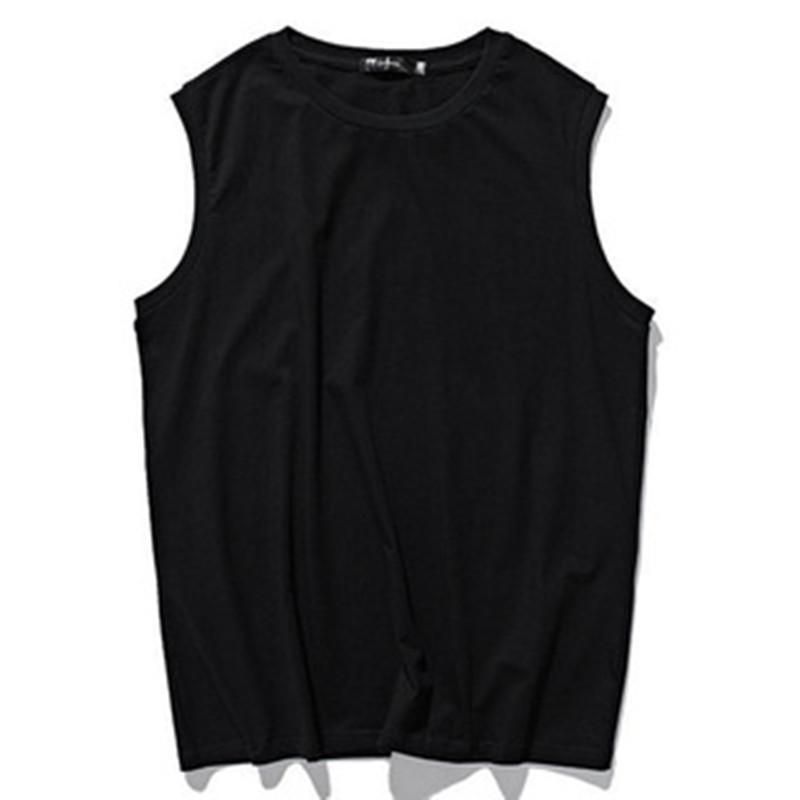 Men's Solid Color Round Neck Sleeveless Sports Vest