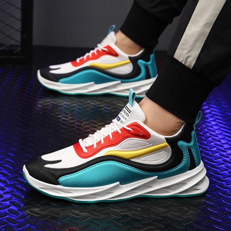 Frühling Herbst Neue Herren-Sneaker Laufschuhe mit weicher Sohle Mode Studenten Sportschuhe Freizeit-Schuhe Allrounder Herrenschuhe