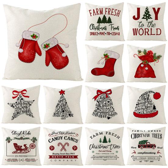 

Колокольчики с буквенным принтом, диван, наволочка, чехол от пыли, домашний офис, рождественский декор