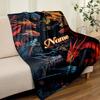 Fierce Dragon Customize Your Name Blanket Used For Chair Office Sofa Bed Camping Soft And Warm Giving Friends And Relatives Birthday Graduation Gift