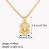 Nidin Elegant Shell Shape Inlaid Pearl Zircon Pendant Necklace For Women Female Compact Exquisite Clavicle Chain Jewelry Gifts