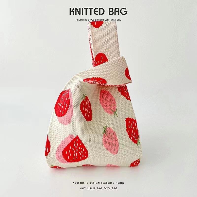 High quality thickened birthday banquet baby gift bag knitted bag gift woven bag handbag tote bag women's bag