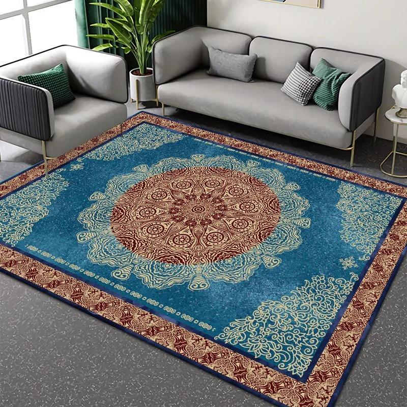 

Ретро Європа Богемний Стиль Килим Вітальня Диван Спальня Кабінет Ванна Кімната Кухня Килимок Під Двері Нековзний Розкішний Декор Килим 40x60cm