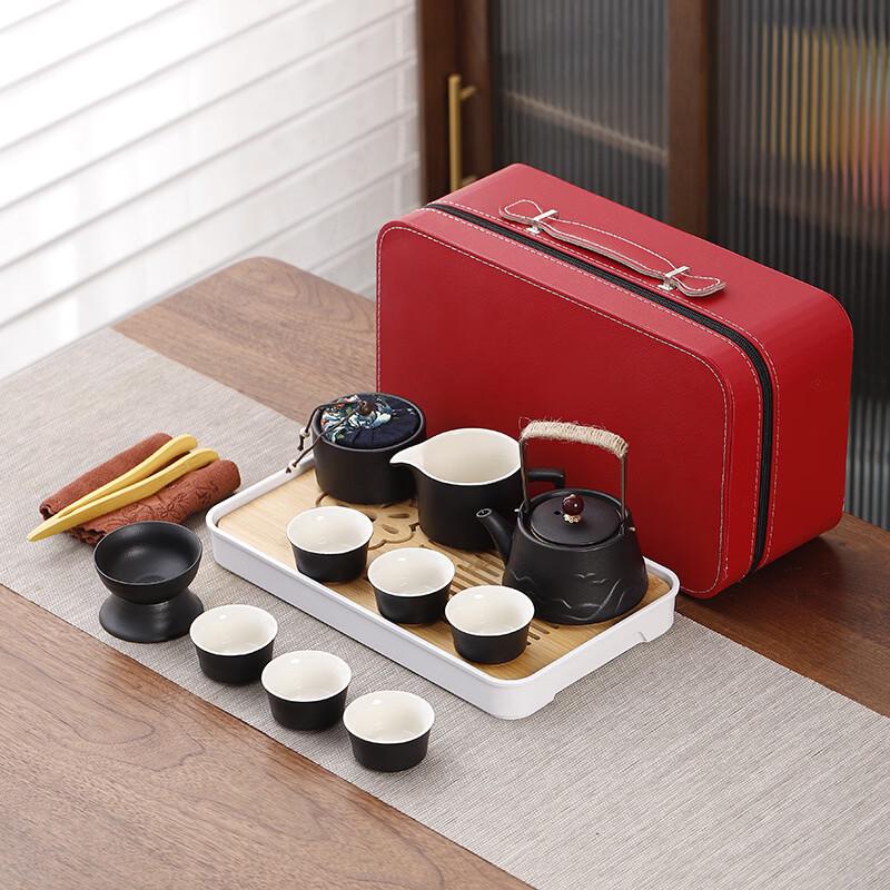

Yipan Black Pottery Kung Fu Tea Set
