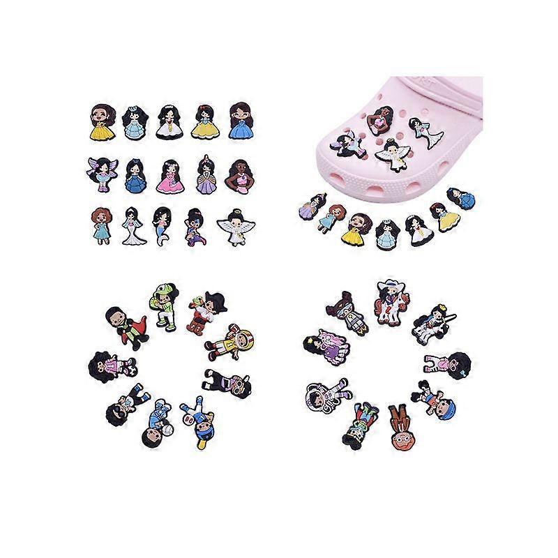 Schuhanhänger 32 Stück PVC Schuhanhänger Schuhanhänger für Schuhe Clogs Armband Armband Kinder Party Geburtstagsgeschenke