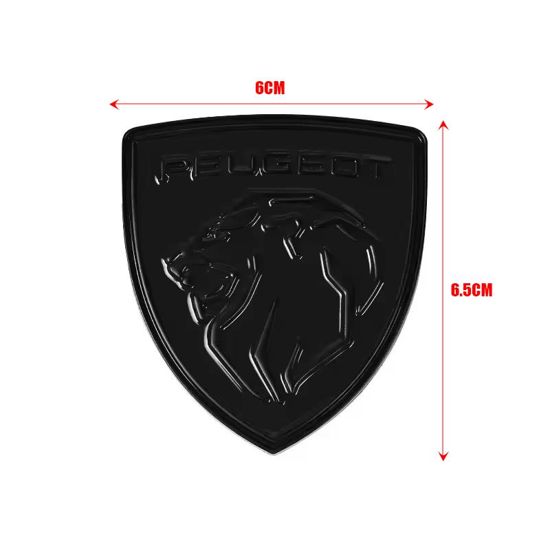 Car 3D Metal Badges Trunk Body Window Side Decoration Sticker Accessories For Peugeot 308 408 2008 206 208 307 3008 406 407 207