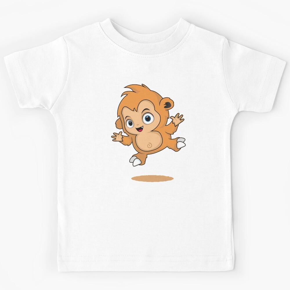 Cute Monkey Kids T-Shirt 130