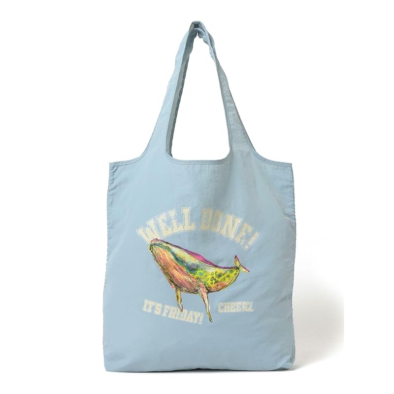 

[Beaming life store by BEAMS] campus bag Naoto Kitamura print BAG ladies SAX ONE SIZE