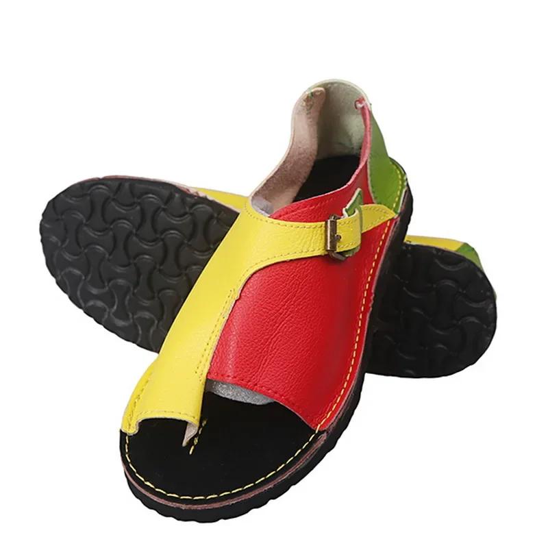 Sandálias Rasteirinhas de Fivela com Bico Aberto para Mulheres Sapatos Casuais Verão Casual Salto Coberto Sapato de Praia Sandálias Rasteiras Tamanho Grande 43