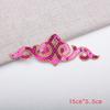Cheap Iron-on Hollow Sequined Applique Sticker Costume Gold Silver Red Green Blue Geometric Embroidery Clothes Patch