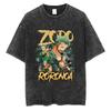 Men Hip Hop Streetwear Black TShirt Japanese Anime One Piece Vintage T Shirt Summer Harajuku Cotton Tshirt Short Sleeve Tops