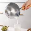 Japanese Snowflake Stainless Steel Pot Household Non-stick Uncoated Food Instant Noodle Cooking Pot with Pouring Spout Milk Pot