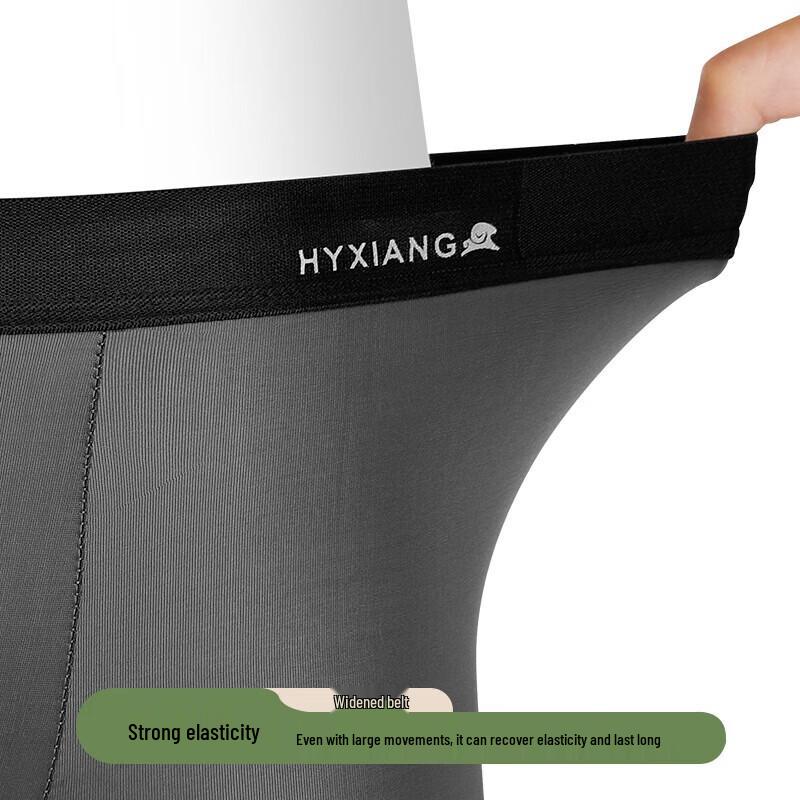 Hengyuanxiang Men's Ice Silk Boxer Briefs