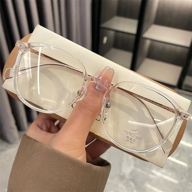 Ultra Light TR90 Oval Frame Reading Glasses Fashionable Anti Blue Light Presbyopia Glasses Women Clear Lens Far Sight Glasses