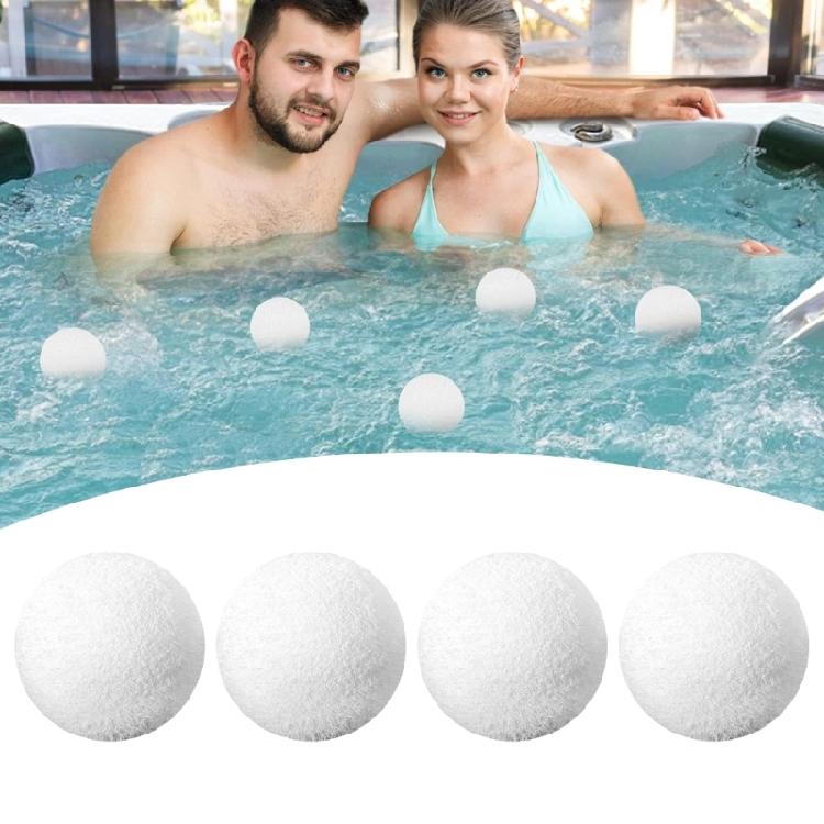 White Scum Removers Balls For Pools Stable Spa Scum Neutralizers Balls Sponge Sphere for Enhances Filtration Efficiency
