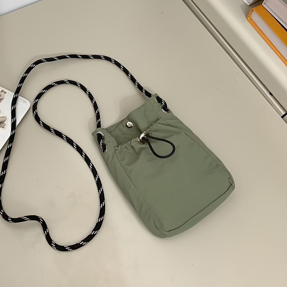 Men Casual Nylon Crossbody Sling Bag, Mini Shoulder Pouch with Coin Purse, Hand Washable, Durable Small Messenger Bag