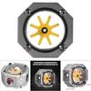 Aluminum Alloy G1 4 Thread Water Cooling Flow Meter Indicator for PC Water Cooling System Gray