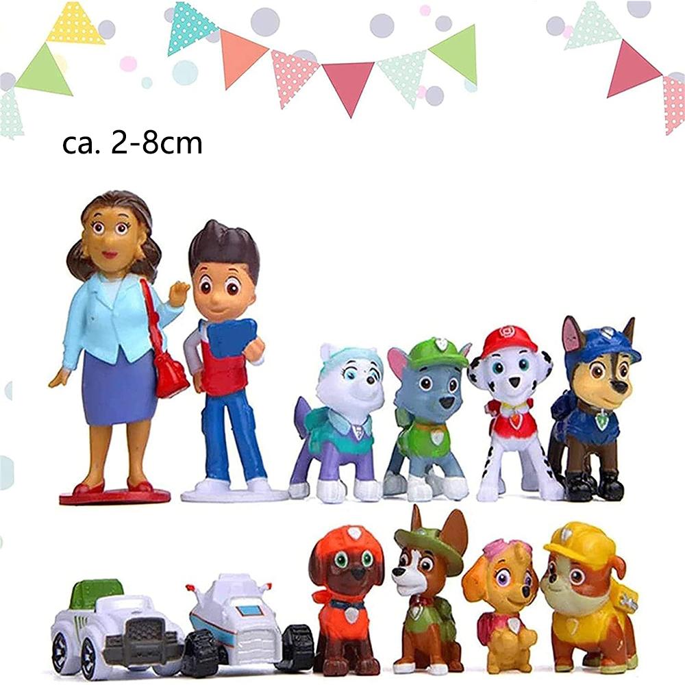12 ks Akční figurky Tlapková patrola Ozdoby na dort pro párty
