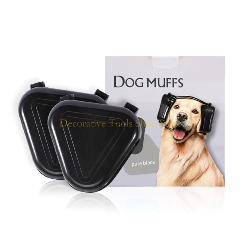 QX2E Pet Earmuffs Ear Cover with Sound Absorbing Cushion for Noise Reduction Noise Cancelling Pet Dog Ear Cover