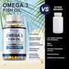Premium Omega-3 fish oil capsules, rich in EPA 1200mg + DHA 900mg, promote brain, heart and eye health, and boost immunity.
