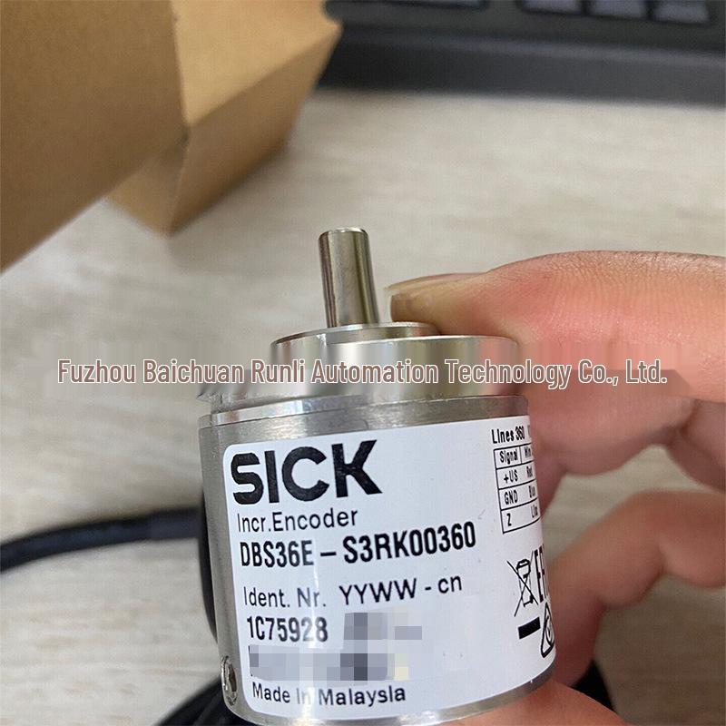Sick DBS36E-S3RK00360 Incremental Encoder, Solid Shaft 1075928 - Brand New, Original Sick encoder incremental solid shaft