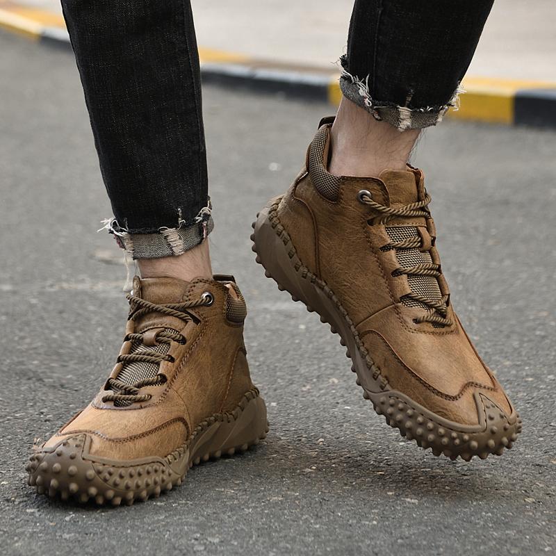 Новые нескользящие повседневные кроссовки с высоким верхом для мужчин — фото 3