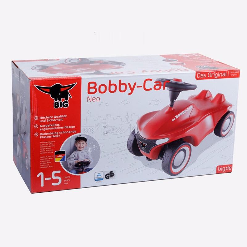 German BIG Bobby Car: New Generation Walker, Glider, Twist Car with Backrest and Sit-On Toy Accessories.