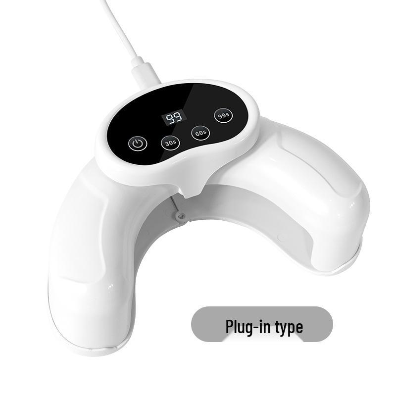 Quick-Drying Crescent Nail Lamp with Induction & Retractable U-Shaped Light