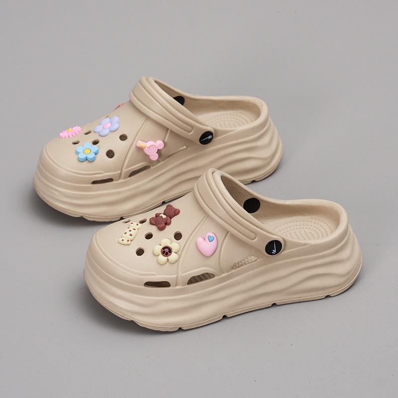 Cartoon soft bottom heightening slippers new