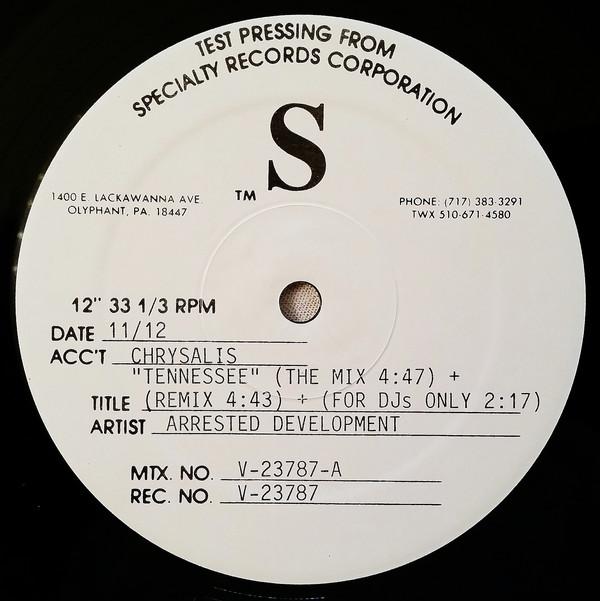 

12inch Record ARRESTED DEVELOPMENT - Tennessee V23787 Chrysalis 1992 US Rap & Hip-Hop/R&B Used