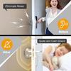 Door Knob Wall Shield Clear Soft Rubber Door Stopper Door Handle Bumper Mute Stickers Wall Protector Muffler Pad Protective Plug