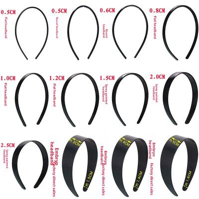 Black Plastic Hair BandTwist RodNational Style HeadbandPrimary School Hair Band