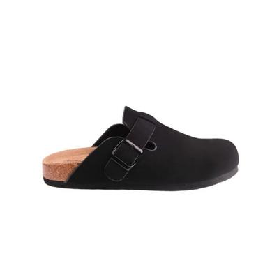 Sandálias Rasteirinhas Femininas/Senhoras Palm Nubuck Bico Fechado Detalhe Fivela