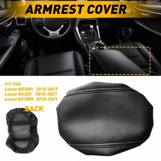 

Cushion Console Cover Center Box Pad Protector Black for Lexus NX300 2018-
