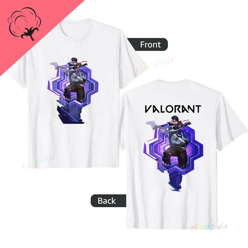 New Arrival Hot Sale Summer T Shirt Oneck Unisex Women Unisex Gamer Clothing Valorant Agents Anime Shirt Hipster Streetwear S