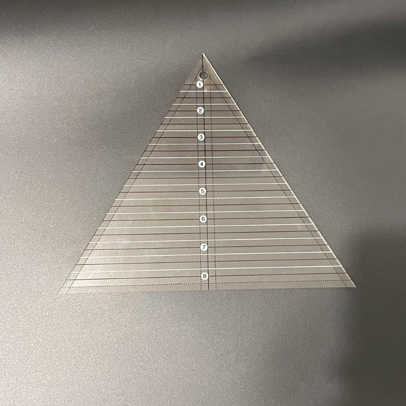 Righello a Striscia Tubolare Multiuso Righello da Cucito Acrilico 9,5 Pollici Righello a Striscia Tubolare Acrilico Ideale per Patchwork Quilting