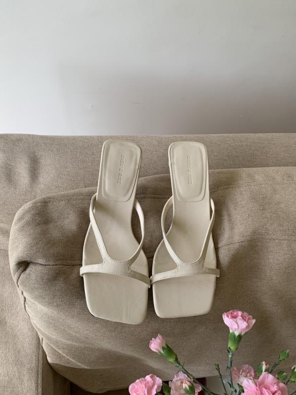 Fashion Women's Shoes Silver Thin Heels Ladies' Slippers Pantofle 2025 Slides Shoes Thin Heels Womens Slippers Outdoor Pantofle Slides 2