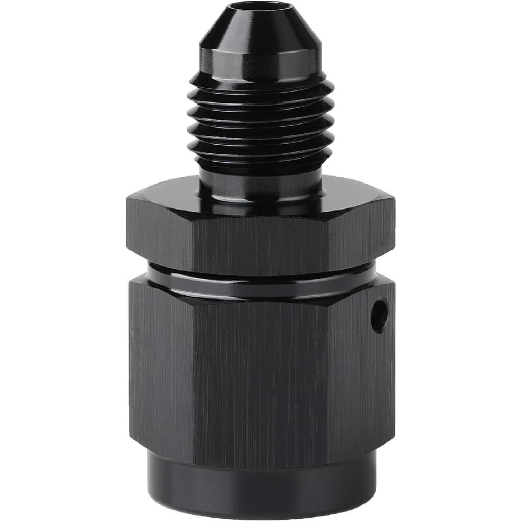 6AN Female Swivel To 8AN Male Flare Expander Fitting Adapter Aluminum Black